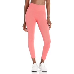 Calvin Klein Performance Womens Thin Rib High Waist 7/8 Length Tight(Radiance)