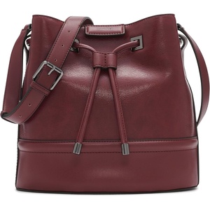 Calvin Klein Women’s Ash Crossbody Bag – Vegan Leather, Monogram, 2 Pockets(Deep Rouge)