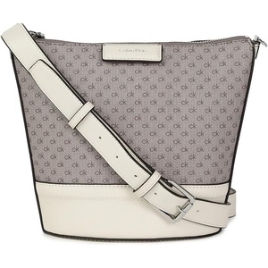Calvin Klein Women’s Ash North/South Crossbody(Almond/Taupe/Cherub White)