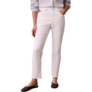 Calvin Klein Women’s High Rise Slim Fit Jeans(Optic White)