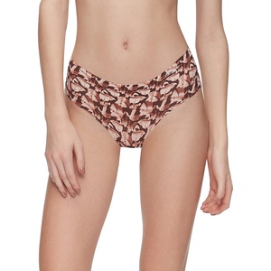 Calvin Klein Women’s Invisibles Hipster Panties(Left Behind Print_umber)