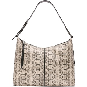 Calvin Klein Women’s Max Top Zip Hobo Shoulder Bag(Cherub White/Black)