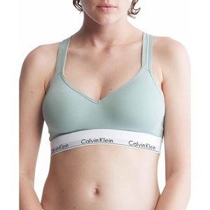 Calvin Klein Women’s Modern Cotton Lightly Lined Wireless Bralette(Sage Meadow)