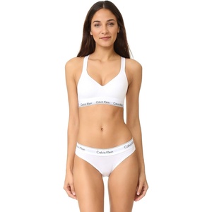 Calvin Klein Women’s Modern Cotton Lightly Lined Wireless Bralette(White)