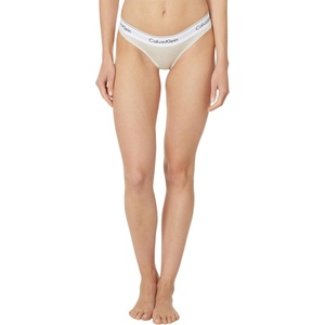 Calvin Klein Women’s Modern Cotton Stretch Bikini Panty(Oatmeal Heather)