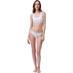 Calvin Klein Women’s Modern Cotton Stretch Bikini Panty(Steady Stripe+pelican)