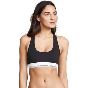 Calvin Klein Women’s Modern Cotton Unlined Wireless Bralette(BLACK)