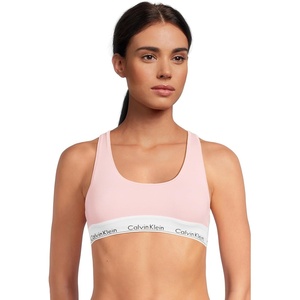 Calvin Klein Women’s Modern Cotton Unlined Wireless Bralette(Buff Pink)