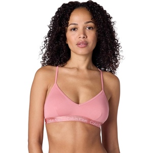 Calvin Klein Women’s Motive Cotton Lightly Lined Bralette Bra(Brandied Apricot)