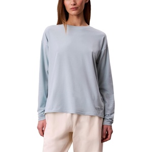 Calvin Klein Women’s Performance Classic Fit Crewneck Long Sleeve Tee(Ether)
