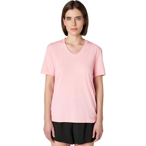 Calvin Klein Women’s Performance Classic Fit V-Neck Tee(Powder Pink)