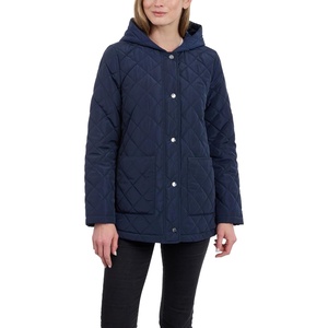 Calvin Klein Women’s Quilted Jacket, Lightweight Coat for Women With Snap Front, Water Resistant(Dark Sapphire)