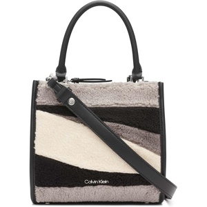 Calvin Klein Women’s Sophia Triple Compartment Crossbody(Black/Stone Multi)