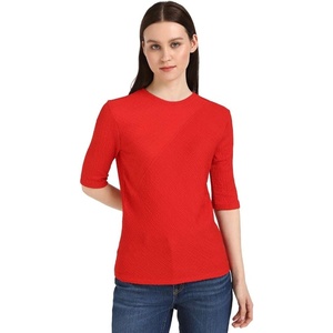 Calvin Klein Women’s Textured Knit 3/4 Sleeve Top