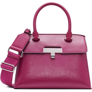Calvin Klein womens Becky Top Handle Mini Bag Crossbody | 2 in 1(Raspberry Radiance)