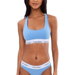 Icon Cotton Modal Unlined Bralette(Blue Descent)