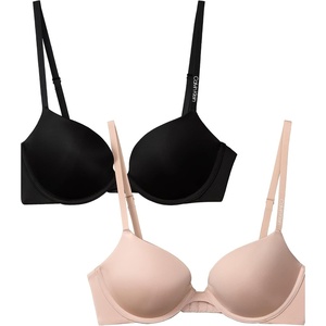 Pure Micro Push Up Plunge Bra, 2 Pack(Black/Cedar)
