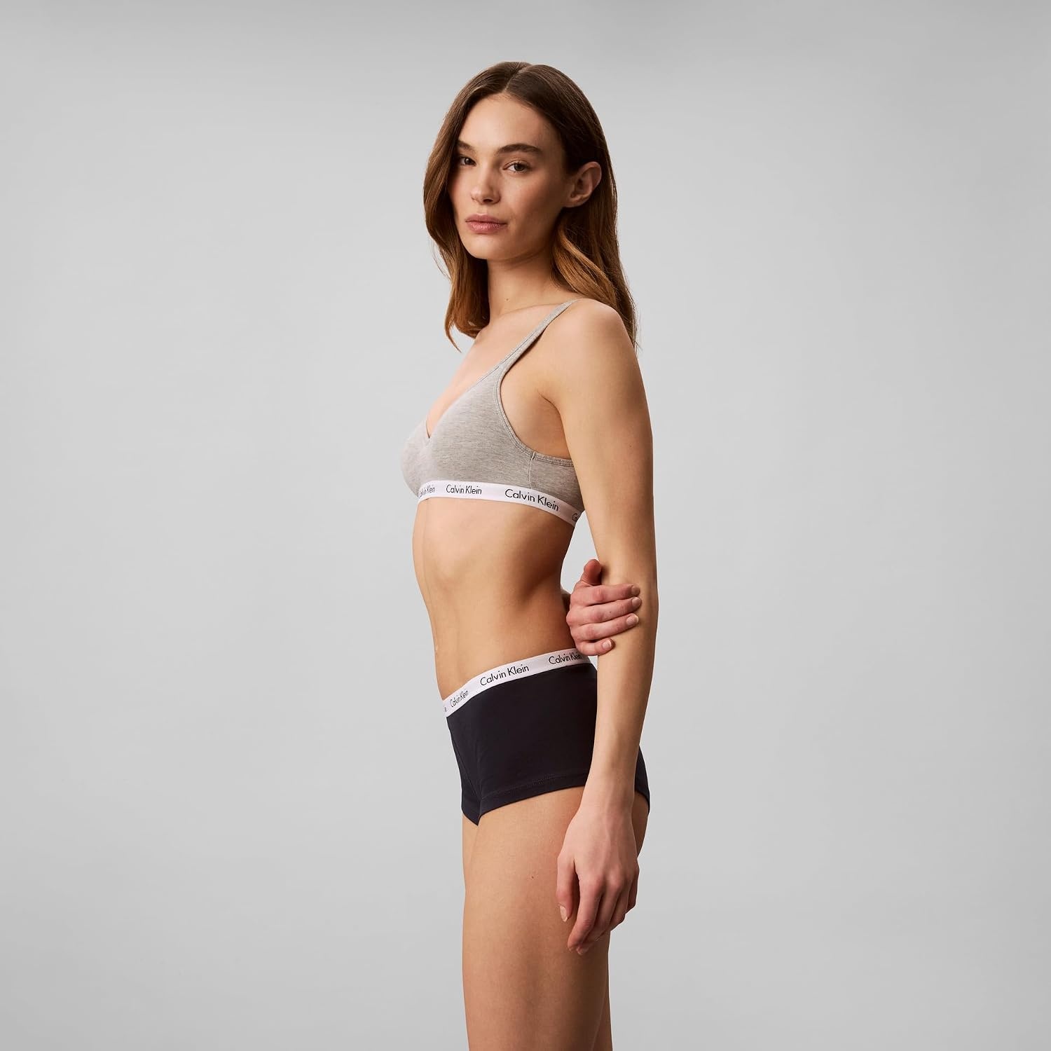 image:imageCalvin Klein Carousel Logo Cotton Stretch Boyshort Panties 3 PackGrey HeatherSpeakeasyFeeder Stripe Ice Water