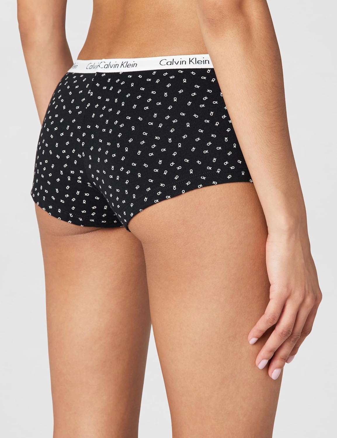 image:imageCalvin Klein Carousel Logo Cotton Stretch Boyshort Panties 3 PackNymphs ThighCedarNew All Caps Ck Confetti Black