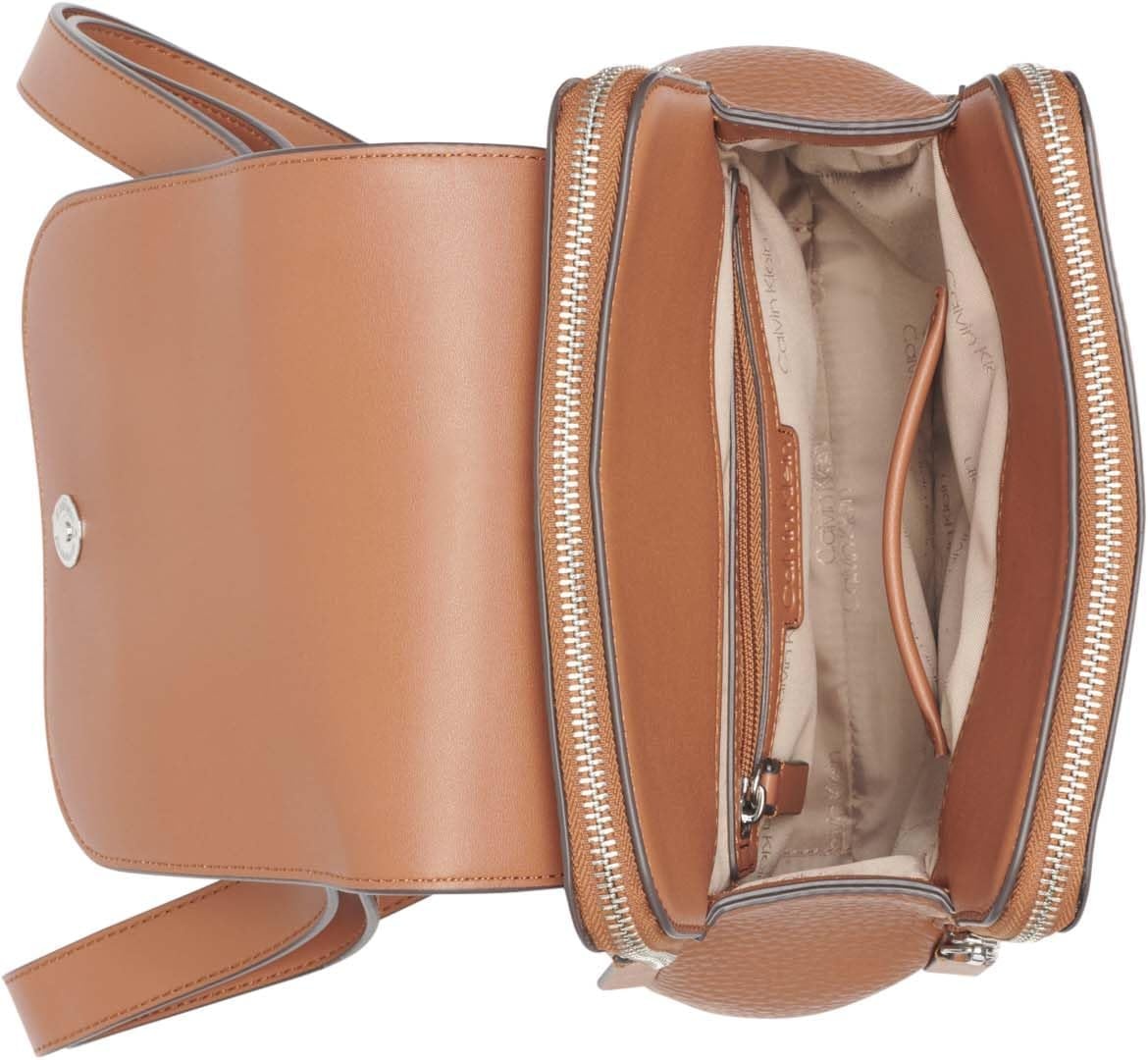 image:imageCalvin Klein Elaine Bubble Lamb Novelty Key Item Flap BackpackCore Caramel
