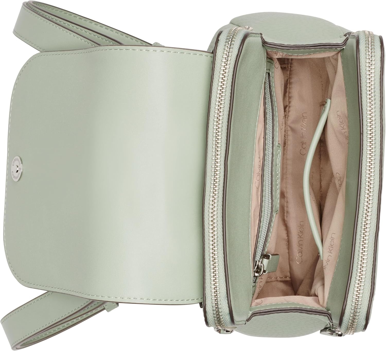image:imageCalvin Klein Elaine Bubble Lamb Novelty Key Item Flap BackpackDesert Sage
