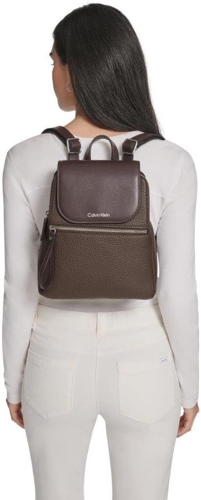 image:imageCalvin Klein Elaine Bubble Lamb Novelty Key Item Flap BackpackJava