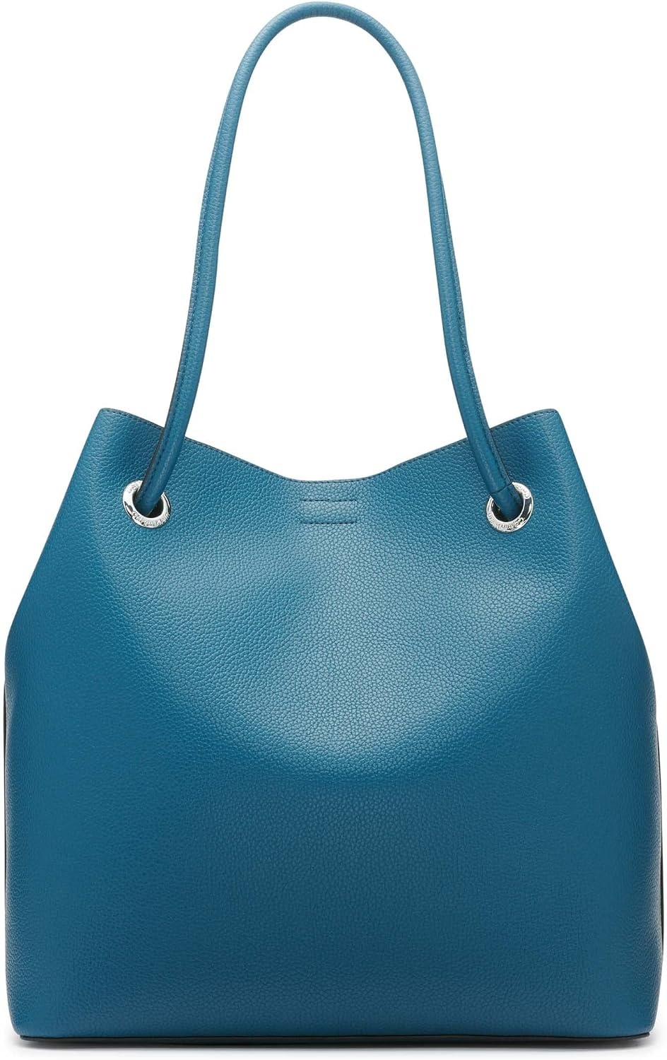 image:imageCalvin Klein Gabrianna Bubble Lamb NorthSouth Key Item ToteAegean Blue