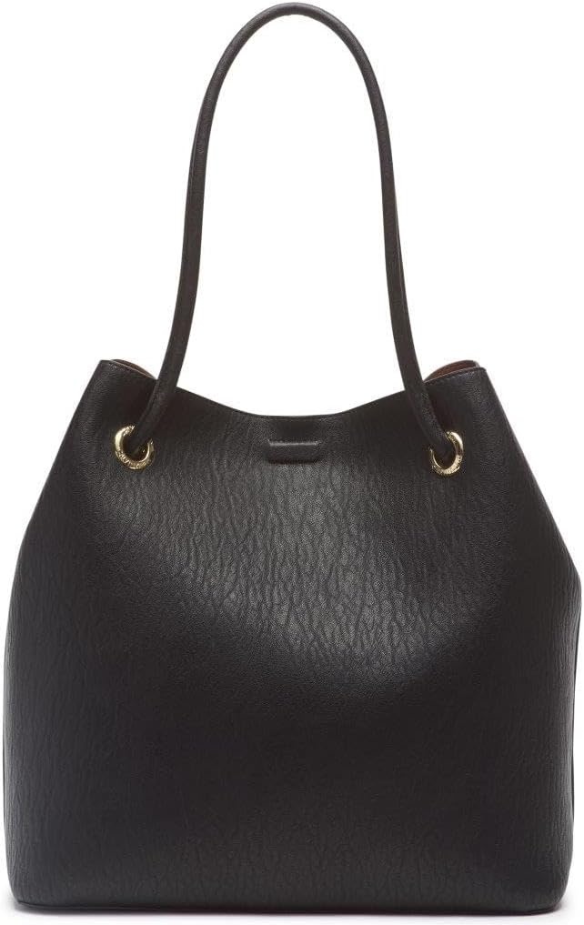 image:imageCalvin Klein Gabrianna Bubble Lamb NorthSouth Key Item ToteBlack