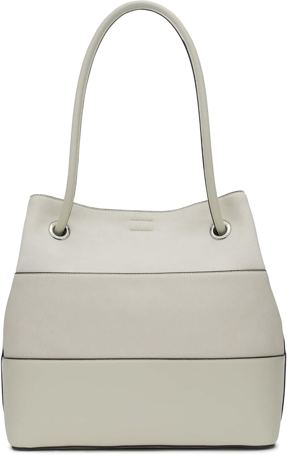 image:imageCalvin Klein Gabrianna Bubble Lamb NorthSouth Key Item ToteCherub White Mixed