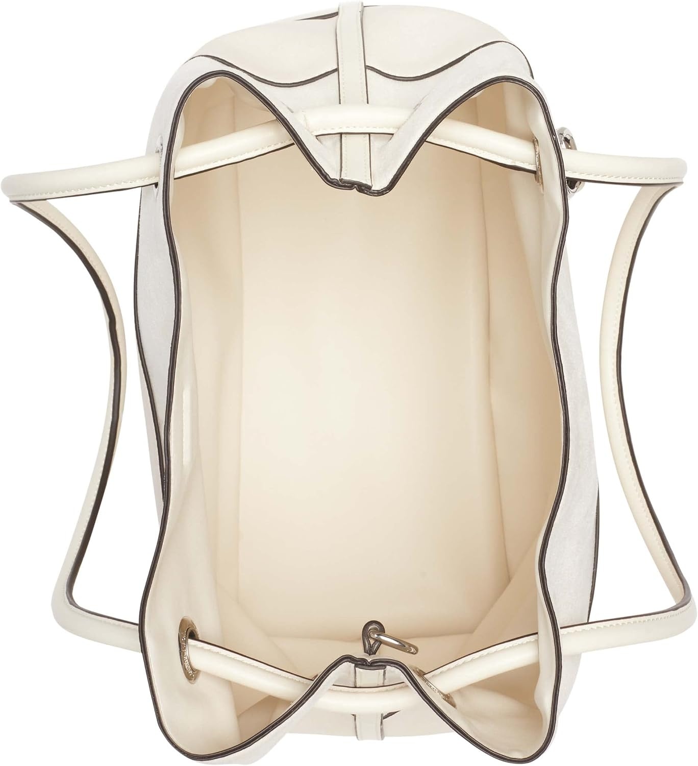 image:imageCalvin Klein Gabrianna Bubble Lamb NorthSouth Key Item ToteCherub White Mixed