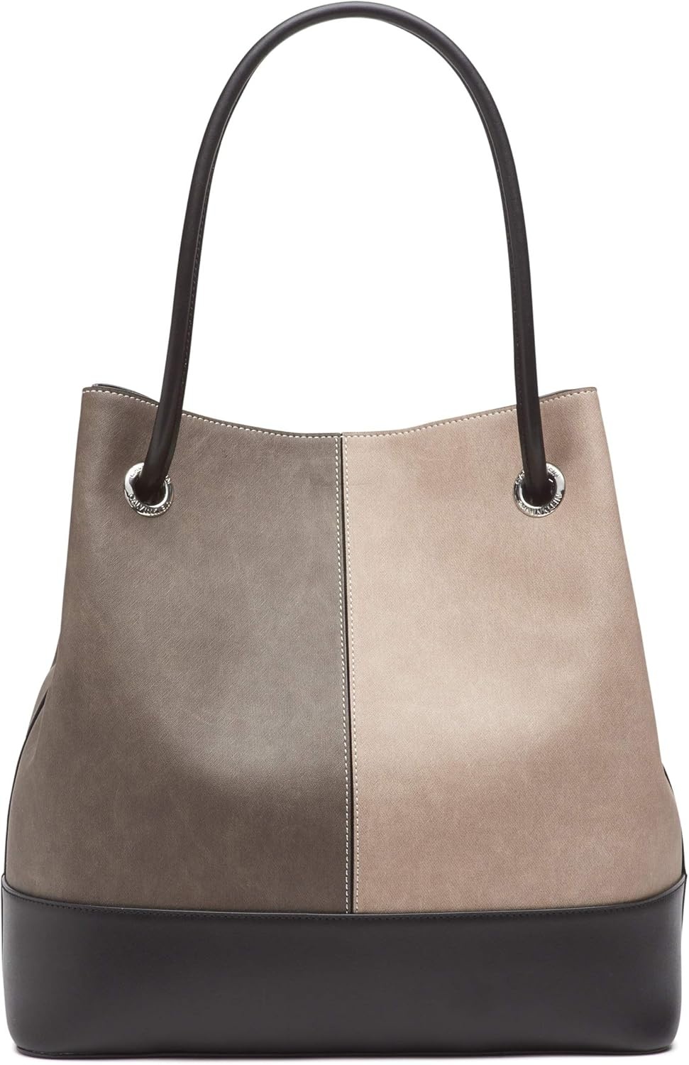 image:imageCalvin Klein Gabrianna Bubble Lamb NorthSouth Key Item ToteGrey Combo