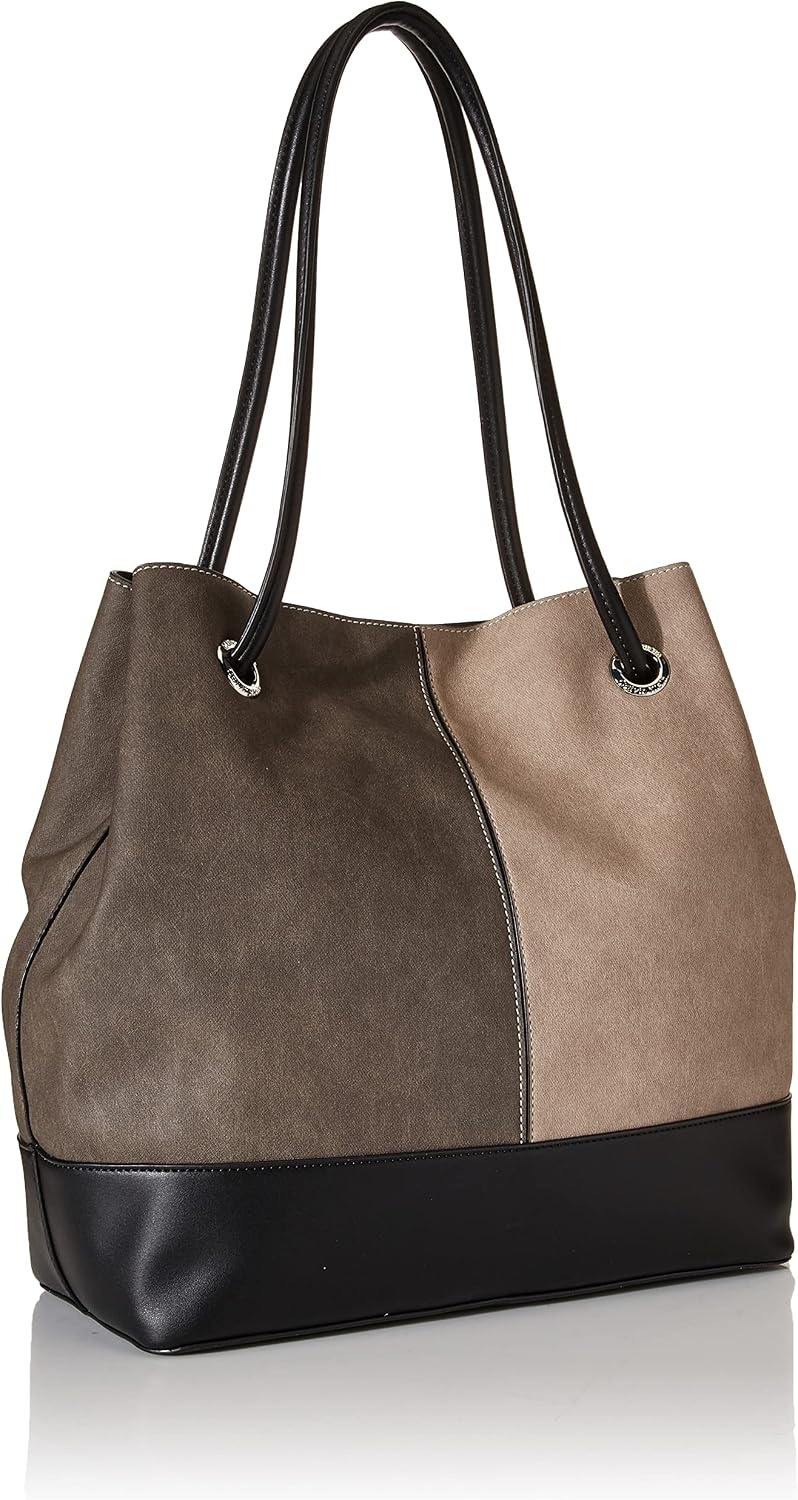 image:imageCalvin Klein Gabrianna Bubble Lamb NorthSouth Key Item ToteGrey Combo