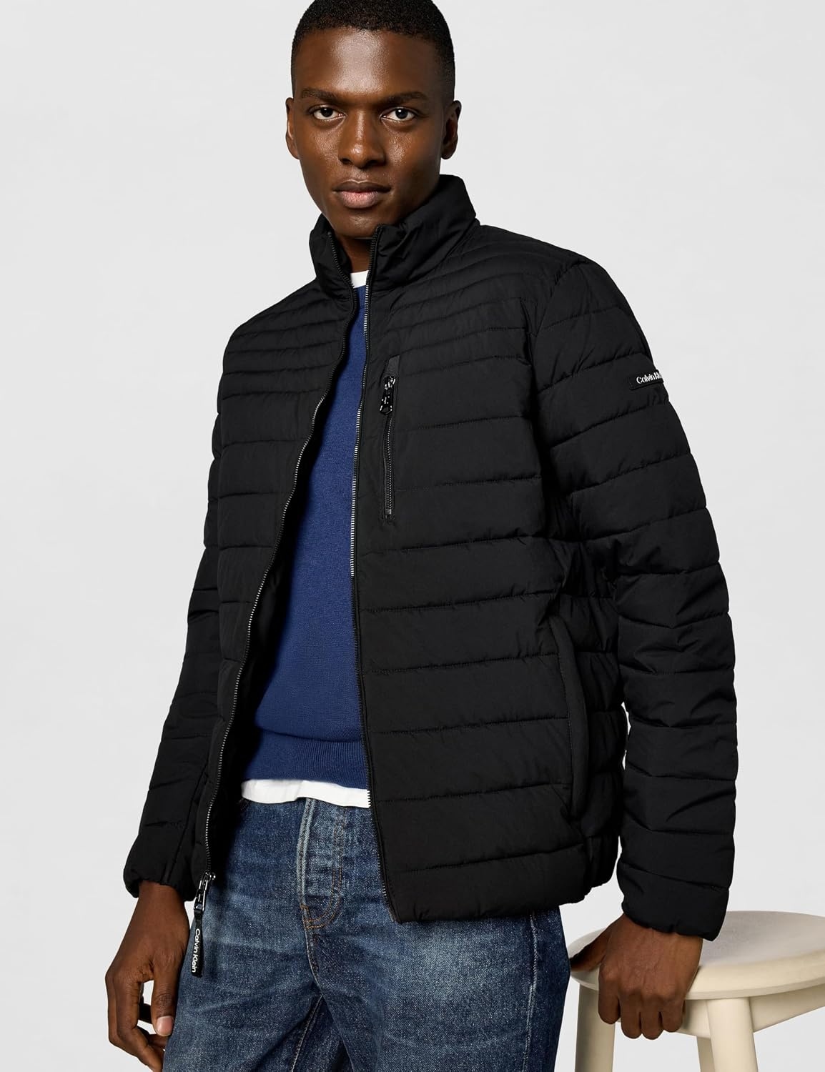 image:imageCalvin Klein Mens Full Zip Down Puffer CoatBlack