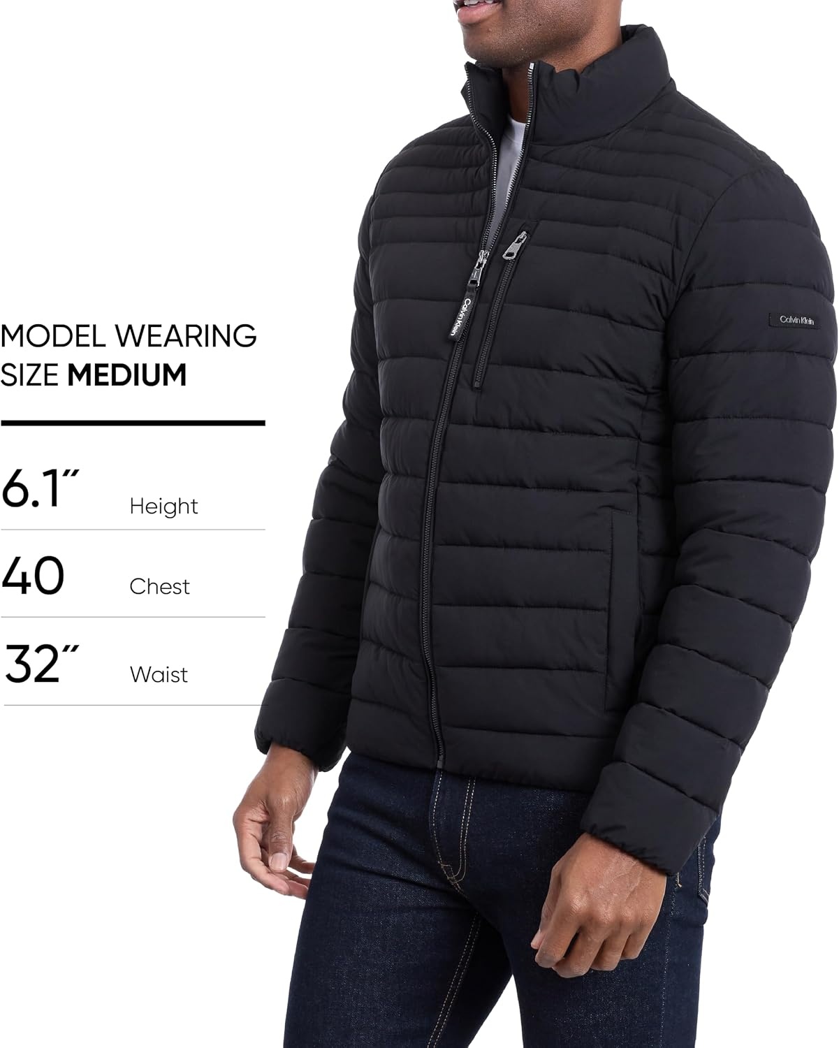 image:imageCalvin Klein Mens Full Zip Down Puffer CoatBlack