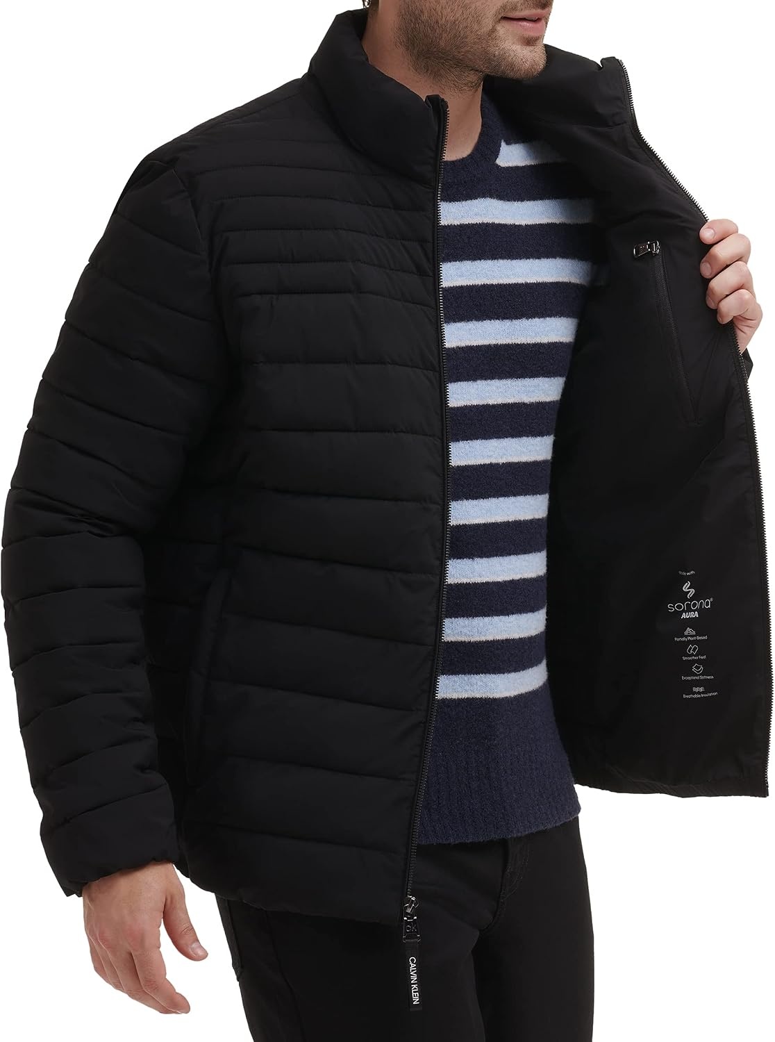 image:imageCalvin Klein Mens Full Zip Down Puffer CoatBlack