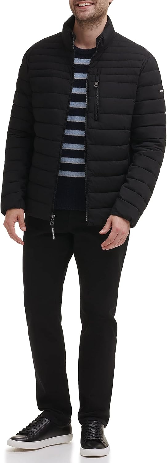 image:imageCalvin Klein Mens Full Zip Down Puffer CoatBlack