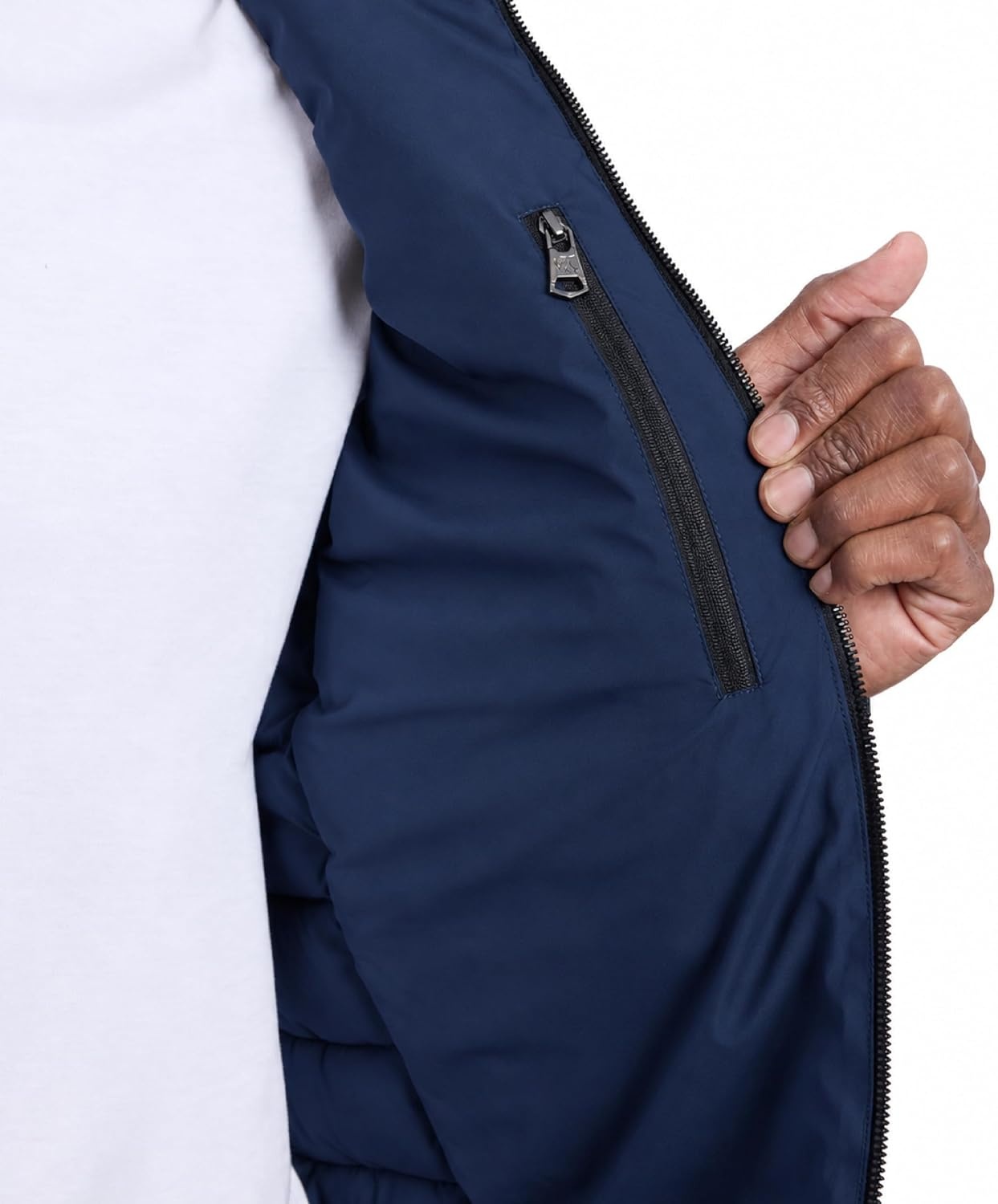 image:imageCalvin Klein Mens Full Zip Down Puffer CoatNavy