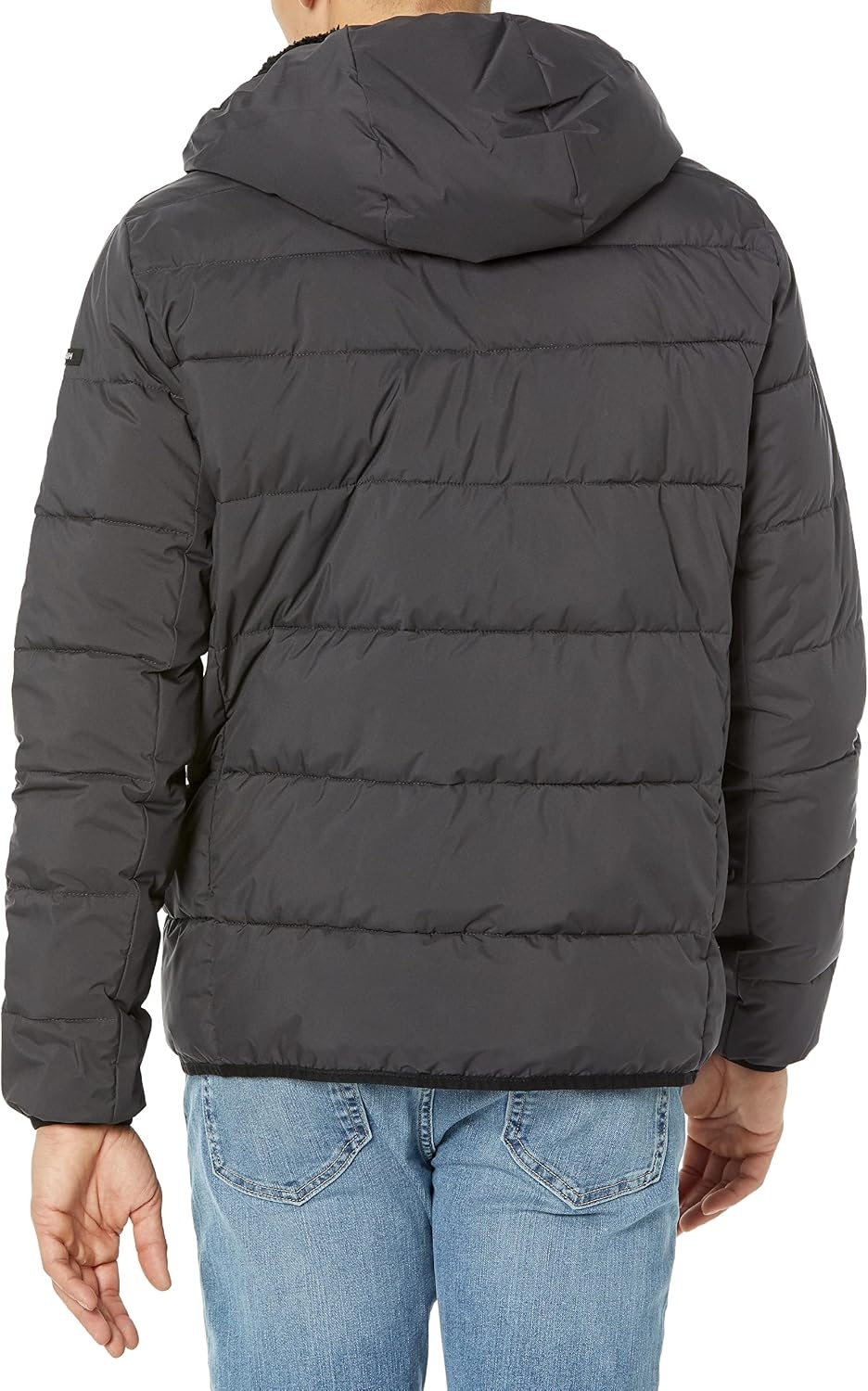 image:imageCalvin Klein Mens Heavyweight Short PufferHooded Stretch Iron