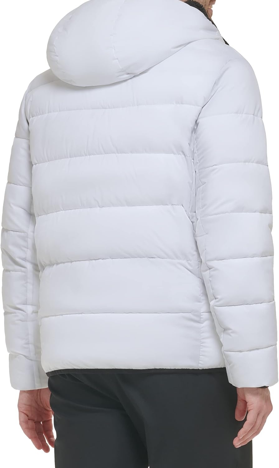 image:imageCalvin Klein Mens Heavyweight Short PufferHooded Stretch White