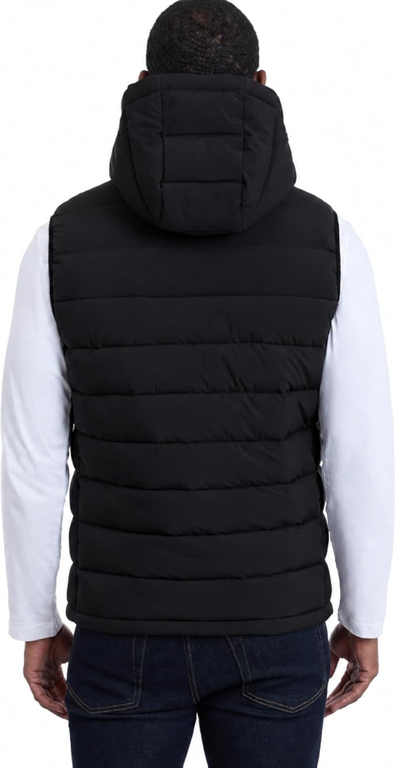image:imageCalvin Klein Mens Lightweight Packable Hooded Puffer VestEbony
