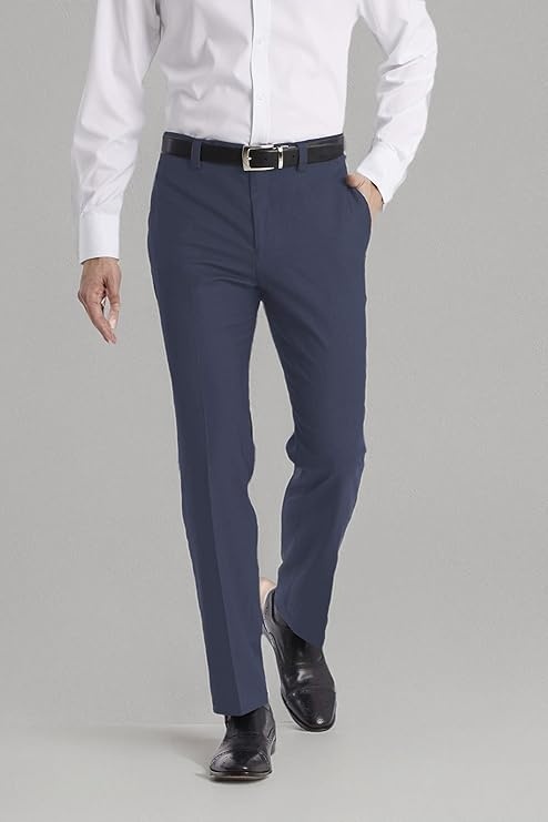 image:imageCalvin Klein Mens Modern Fit Dress Pants  Suit Pants for Men  Performance Stretch Fabric Flat Front ReadytoWear Multiple Colors  Blue 3630