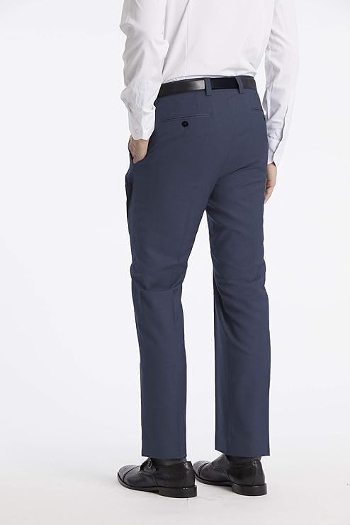 image:imageCalvin Klein Mens Modern Fit Dress Pants  Suit Pants for Men  Performance Stretch Fabric Flat Front ReadytoWear Multiple Colors  Blue 3630