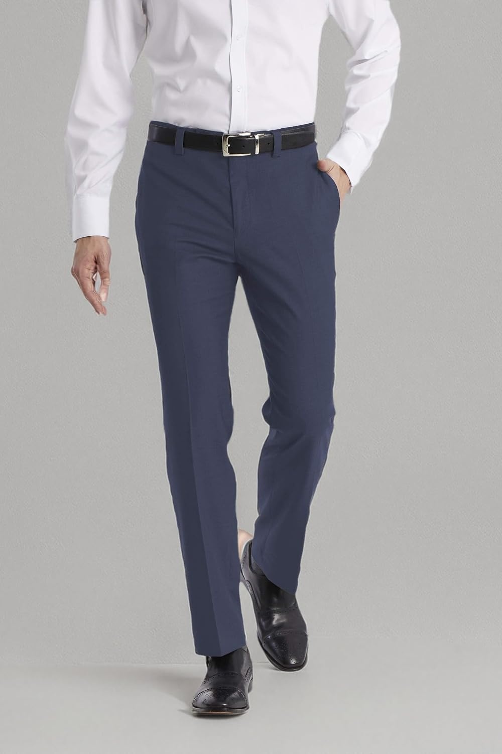 image:imageCalvin Klein Mens Modern Fit Dress Pants  Suit Pants for Men  Performance Stretch Fabric Flat Front ReadytoWear Multiple Colors  Blue 3630