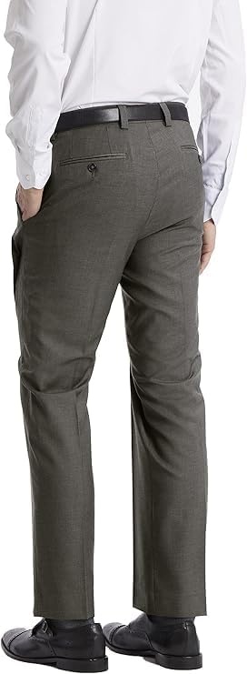 image:imageCalvin Klein Mens Modern Fit Dress Pants  Suit Pants for Men  Performance Stretch Fabric Flat Front ReadytoWear Multiple Colors  Taupe 3630