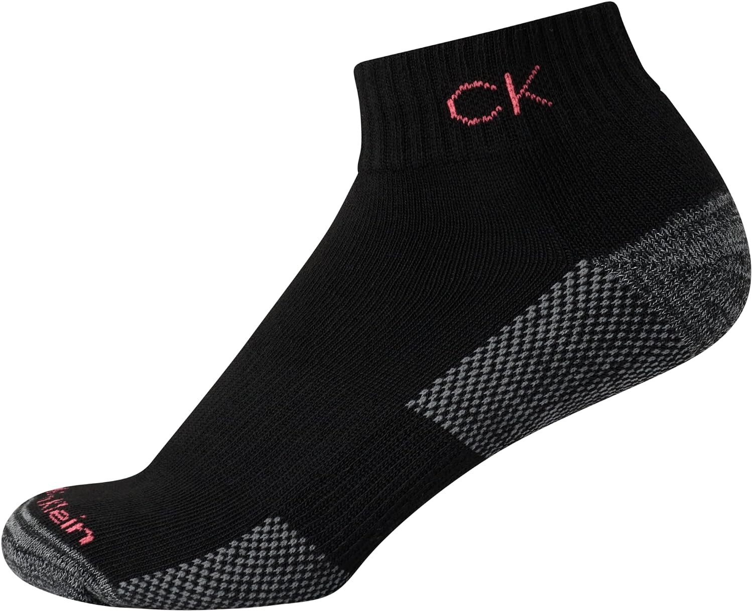 image:imageCalvin Klein Quarter Socks for Women 6 Pack Cushioned Ankle Socks Quarter Cut Breathable Lightweight Athletic DesignBlack Ck