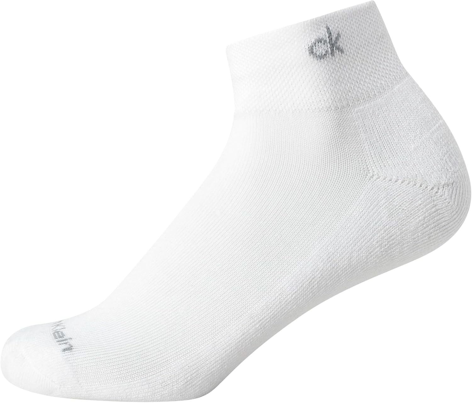 image:imageCalvin Klein Quarter Socks for Women 6 Pack Cushioned Ankle Socks Quarter Cut Breathable Lightweight Athletic DesignBlackWhiteGrey