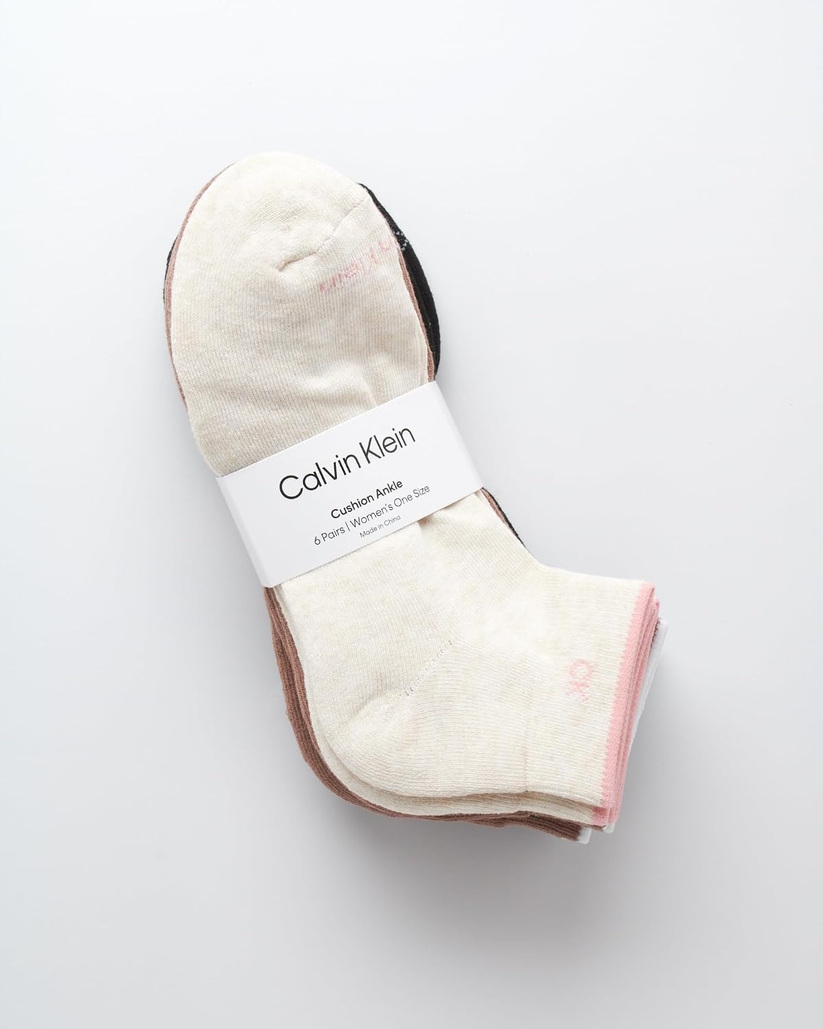 image:imageCalvin Klein Quarter Socks for Women 6 Pack Cushioned Ankle Socks Quarter Cut Breathable Lightweight Athletic DesignOatmeal Heather