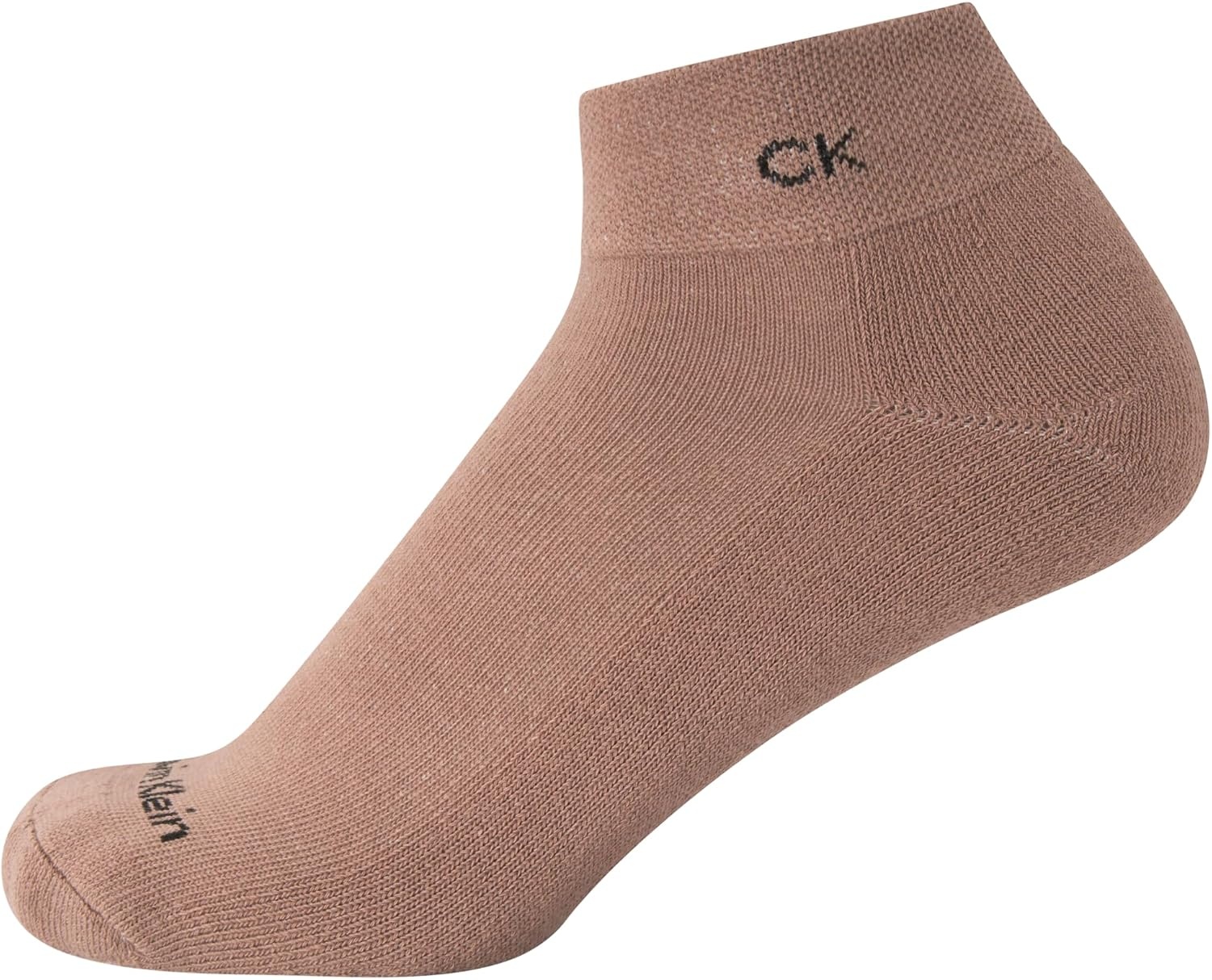 image:imageCalvin Klein Quarter Socks for Women 6 Pack Cushioned Ankle Socks Quarter Cut Breathable Lightweight Athletic DesignWhiteBrown