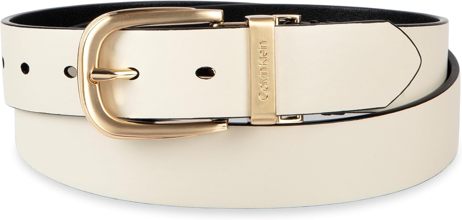 image:imageCalvin Klein Womens 2in1 Reversible Versatile Belts for Jeans Trousers and Dresses Regular and Plus SizesBlackBone