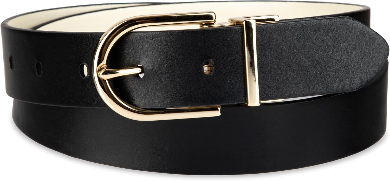 image:imageCalvin Klein Womens 2in1 Reversible Versatile Belts for Jeans Trousers and Dresses Regular and Plus SizesBoneBlack